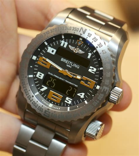 breitling emergency 2 blacksteel price|Breitling beacon watch.